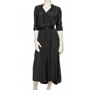 Beate Heymann Street Couture Black Long Sleeve Midi Dress